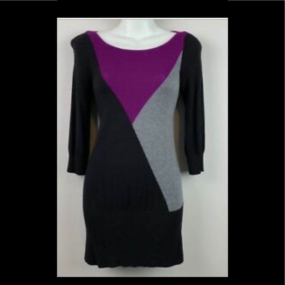 Whbm Size Medium Color Block Sweater - image 7